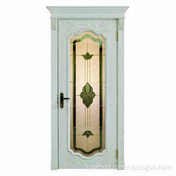 Exquisite Interior Composite Wood Door with Natural Wood Veneer and Environment-friendly Painting